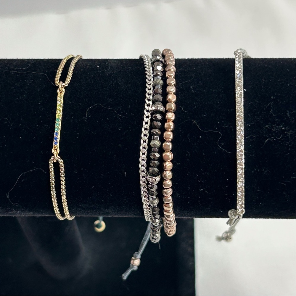 Trio of Stella & Dot Pulley Bracelets